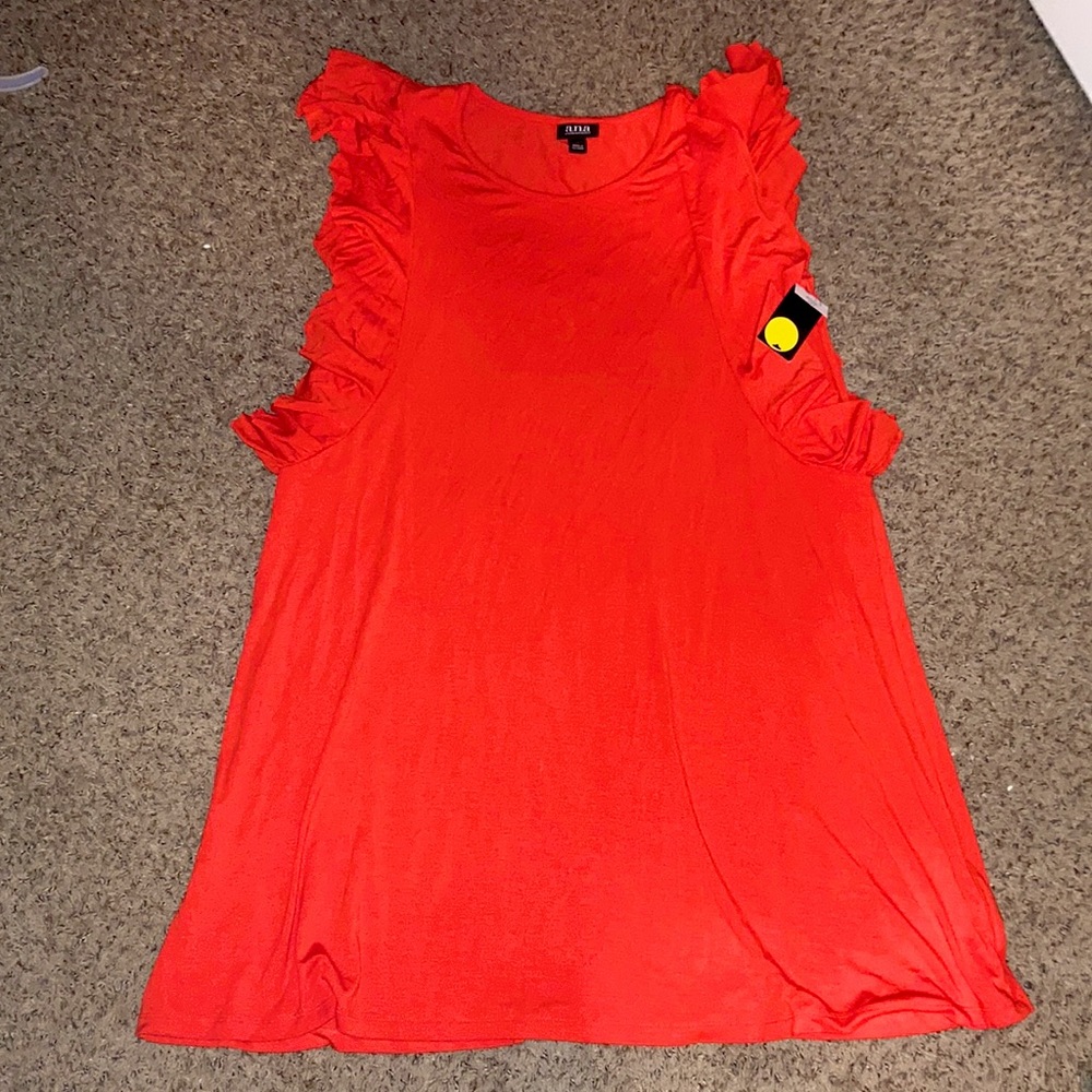 a.n.a dress in red (brand new)